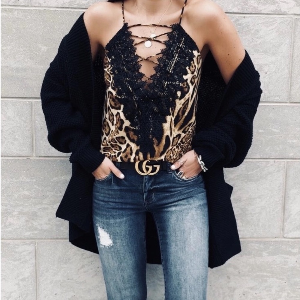WAYF Leopard Print Cami Top , Plus Size Available